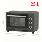 bakeVIA Minibackofen 25 L – Kompakt mit Umluft & Grill