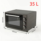 bakeVIA Mini-Oven 35 L – Geëmailleerd, vrijstaand met hetelucht