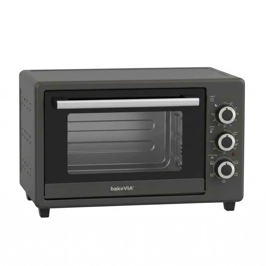 bakeVIA Minibackofen 25 L – Kompakt mit Umluft & Grill
