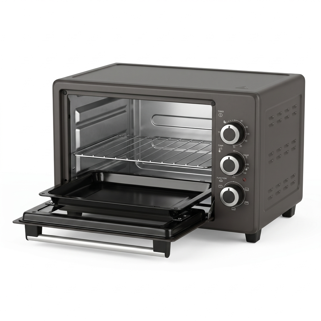 bakeVIA Minibackofen 25 L – Kompakt mit Umluft & Grill