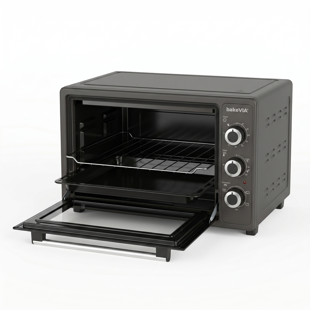 bakeVIA Mini-Oven 35 L – Geëmailleerd, vrijstaand met hetelucht