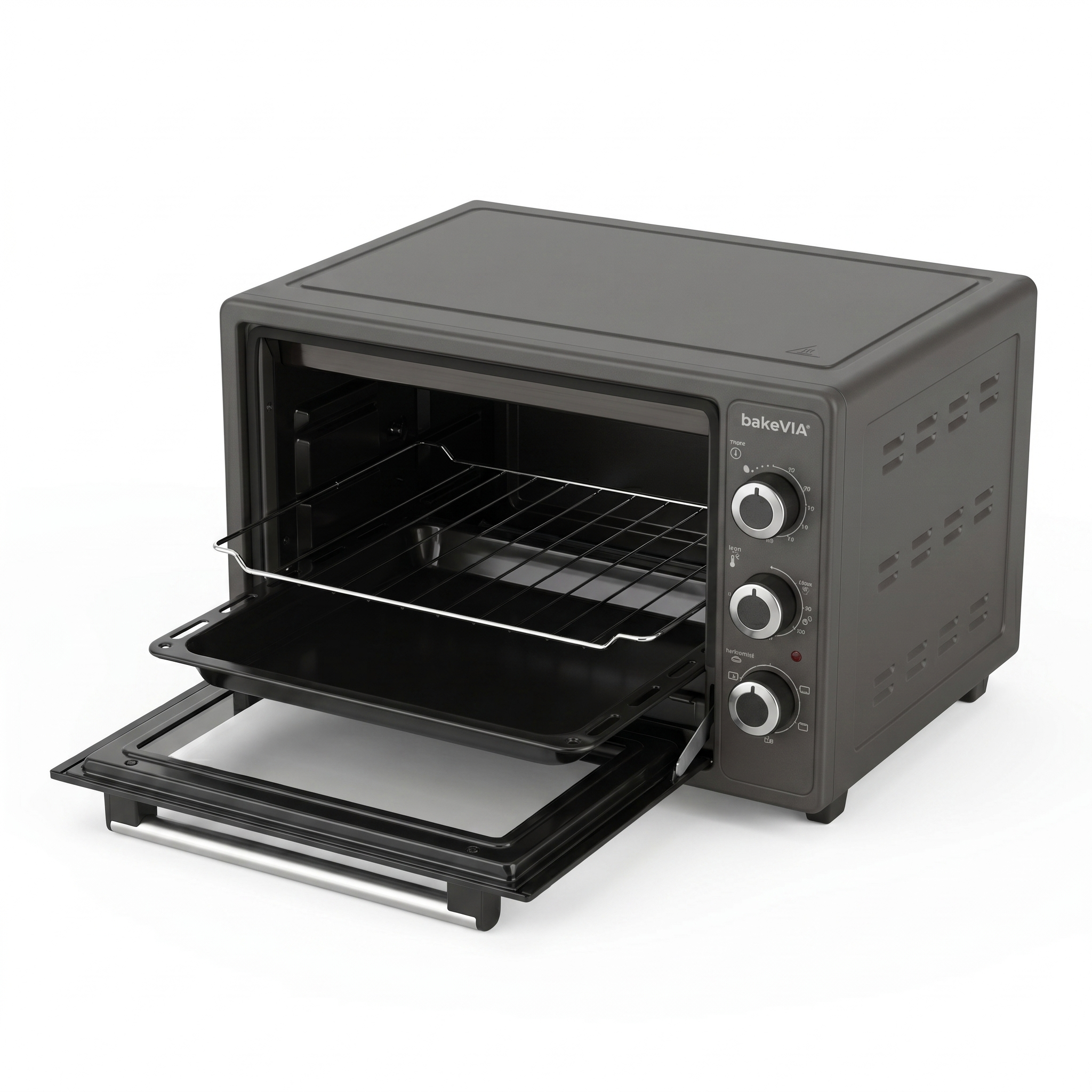 bakeVIA Mini-Oven 35 L – Geëmailleerd, vrijstaand met hetelucht