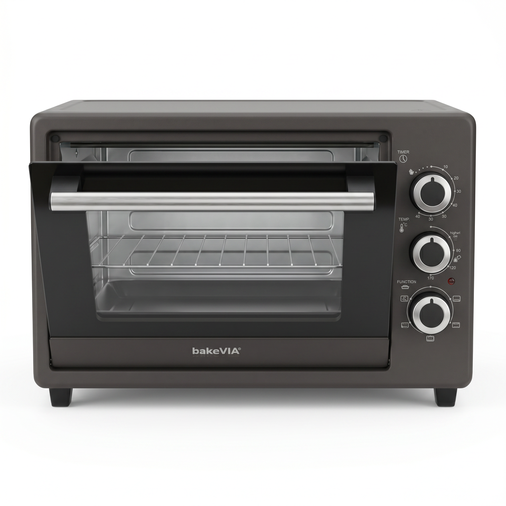 bakeVIA Minibackofen 25 L – Kompakt mit Umluft & Grill