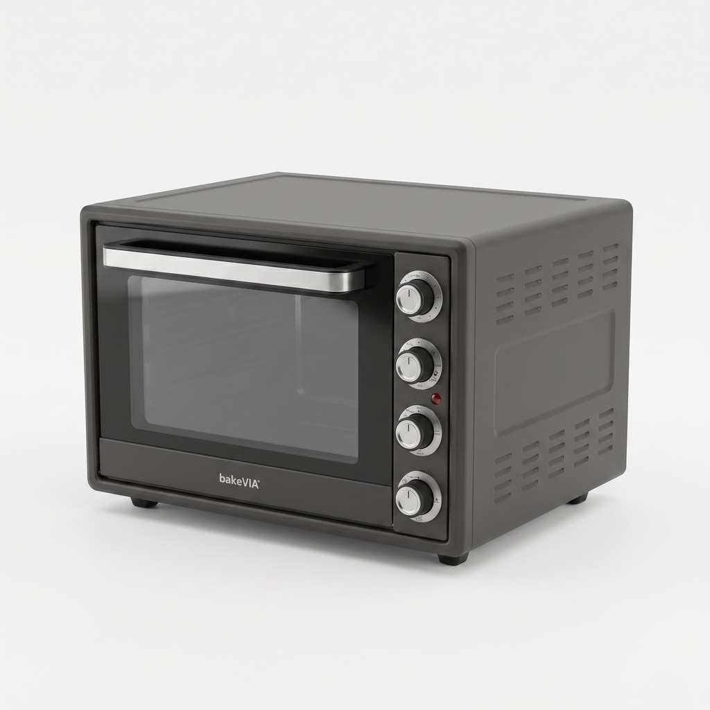 bakeVIA Mini-Oven 60 L – Met draaispit & 6 standen