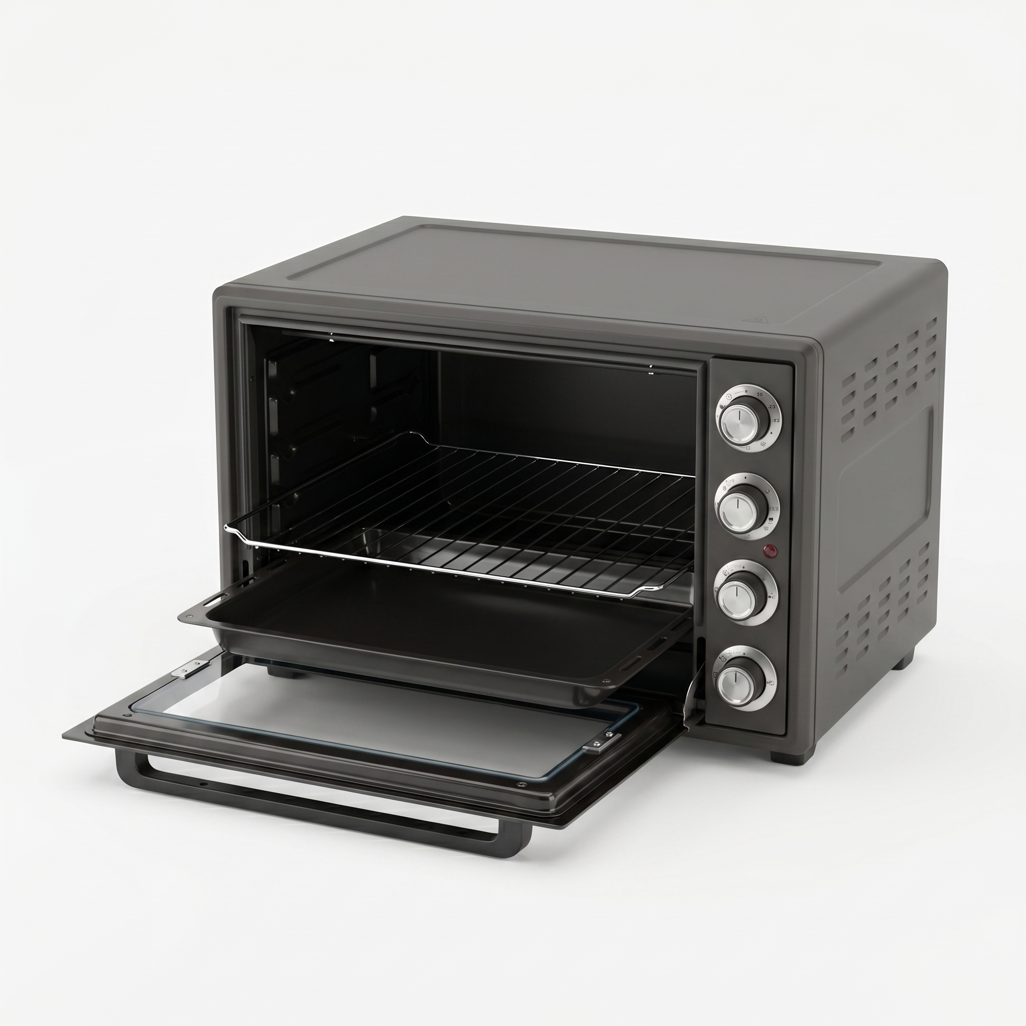 bakeVIA Minibackofen 60 L – Mit Drehspieß & 6 Stufen